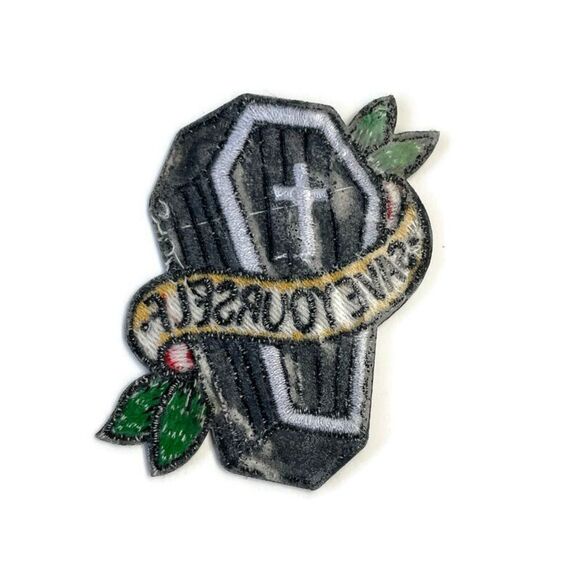 Save Yourself Coffin Embroidered Patch - Picture 4 of 4